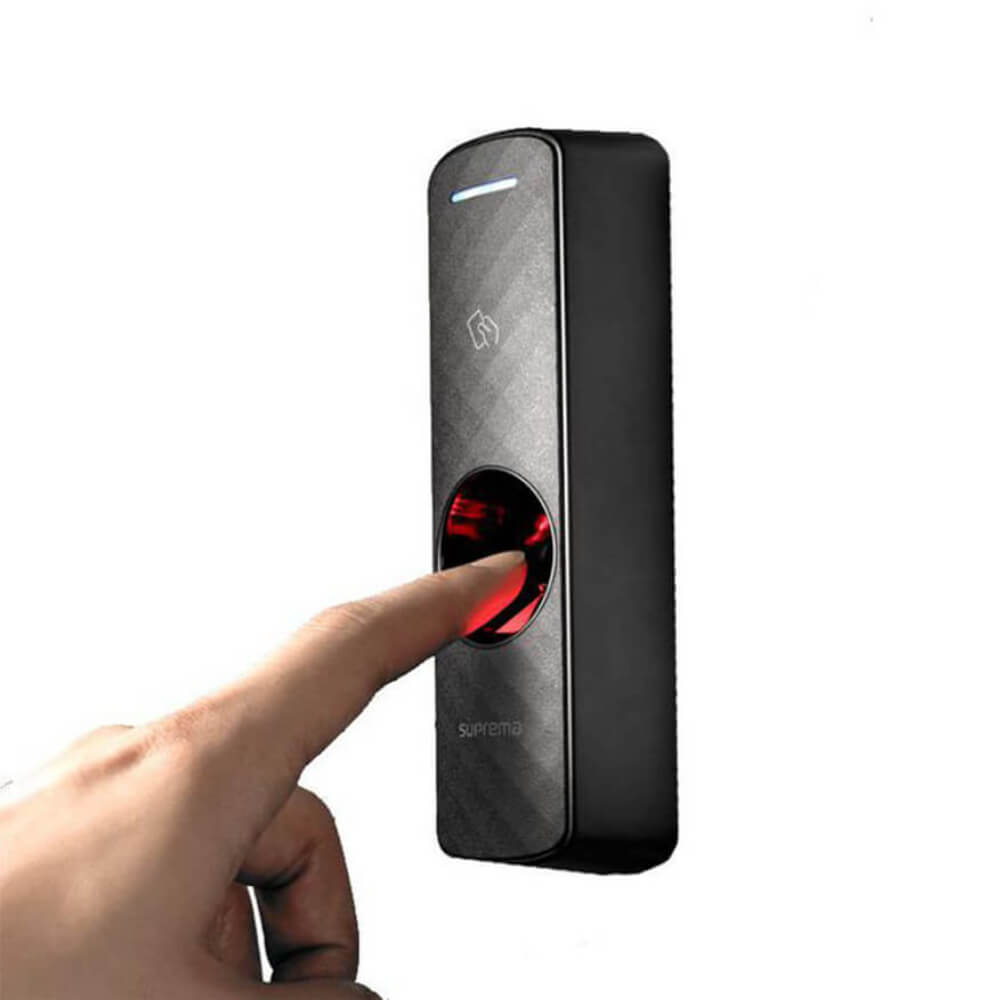 BioEntry R2 Suprema – Leitor biométrico e RFID compacto para portas estreitas com suporte a OSDP